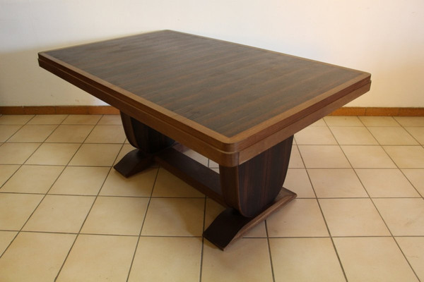 Art Deco Macassar Ebony Table