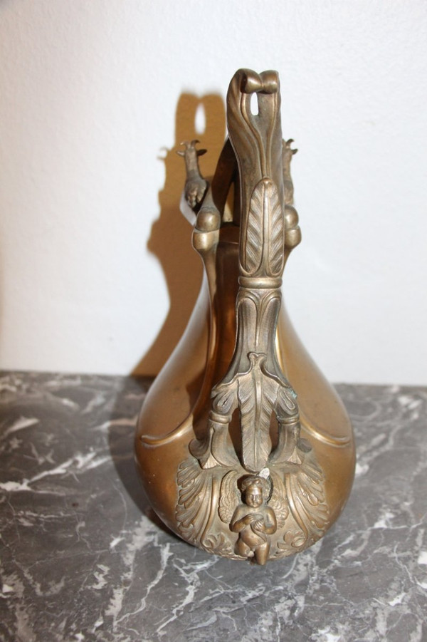 Caffettiera Askos in bronzo XIX sec.