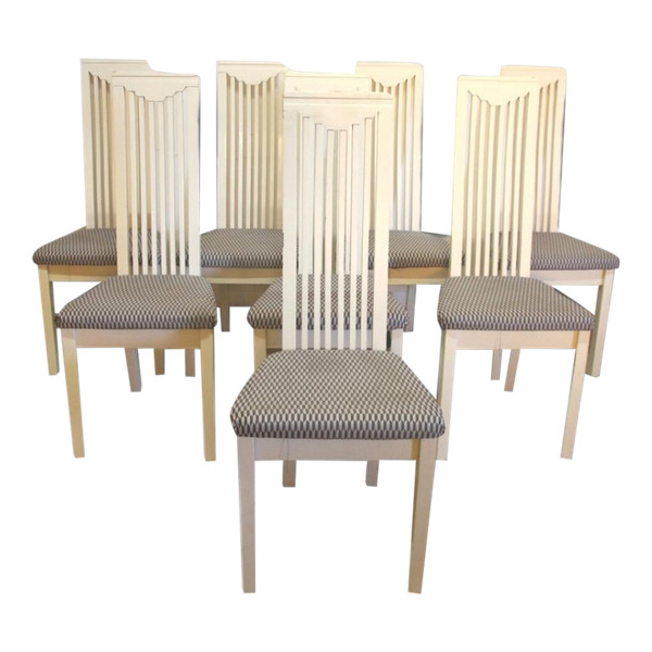 Series Of Eight Mackintosh Style Chairs