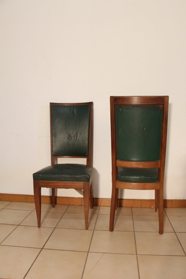 Set di 6 sedie Art Déco in mogano