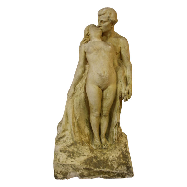 large preparatory sculpture by alfred finot for the vase