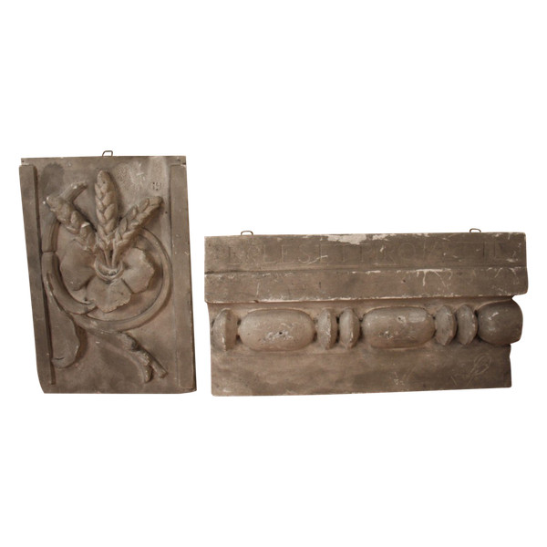 Deux Plâtres d'Atelier De Sculpture