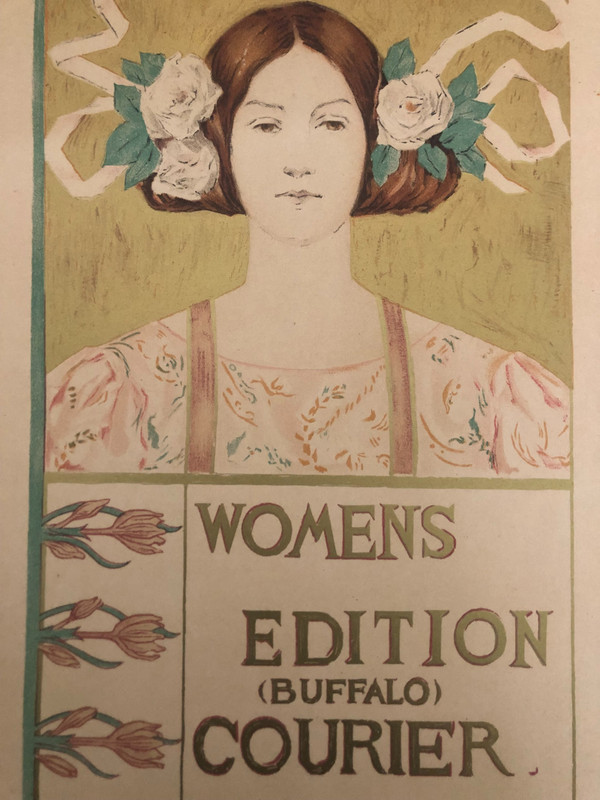 Affiche Woman edition Buffalo courier Maitres de l'affiche 1897
