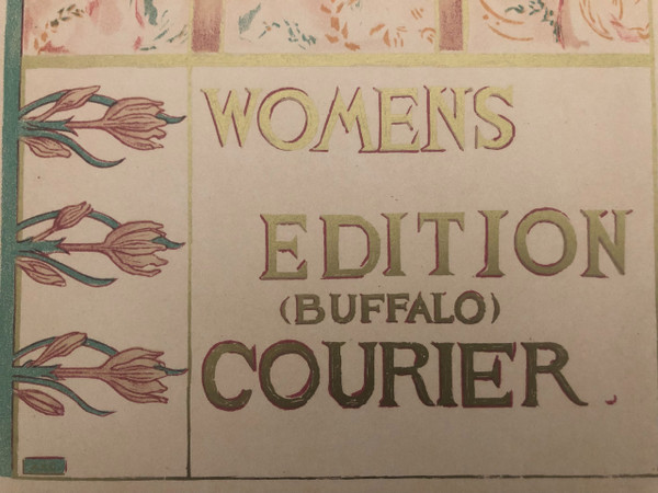 Affiche Woman edition Buffalo courier Maitres de l'affiche 1897