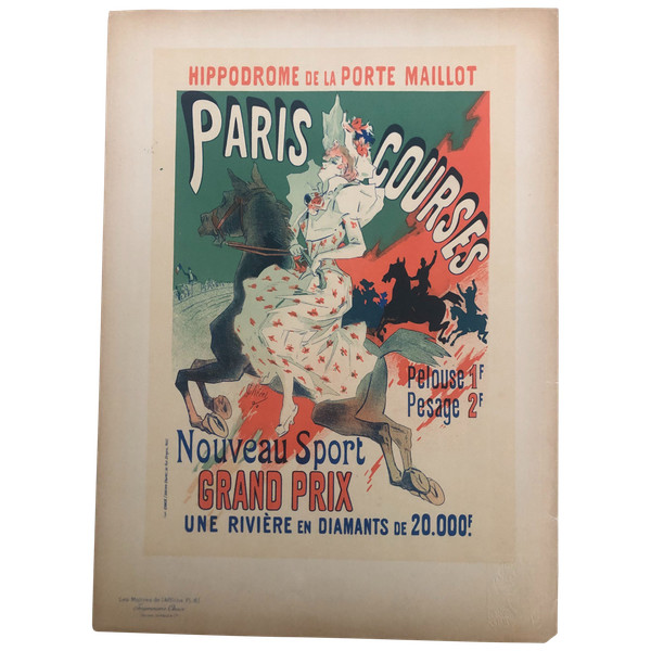 Original plate n°61 from the Les Maîtres de l'Affiche collection printed in lithography in 1897