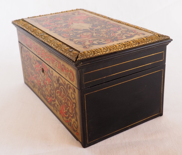 Vervelle Aîné: portavivande in intarsio di Boulle, XIX secolo, 1840-1850 ca.