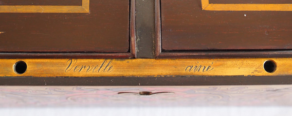 Vervelle Aîné: portavivande in intarsio di Boulle, XIX secolo, 1840-1850 ca.
