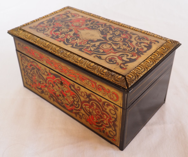Vervelle Aîné: portavivande in intarsio di Boulle, XIX secolo, 1840-1850 ca.