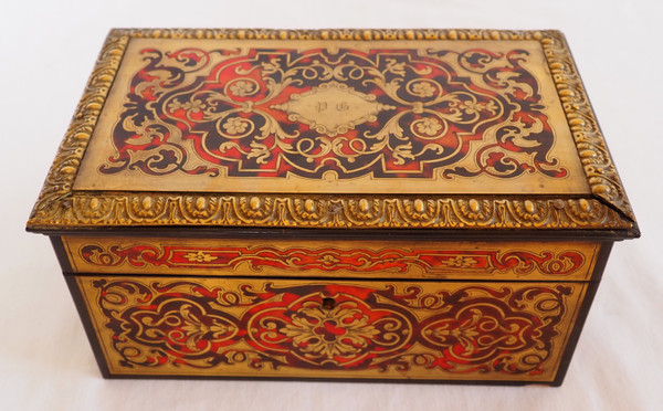 Vervelle Aîné: portavivande in intarsio di Boulle, XIX secolo, 1840-1850 ca.
