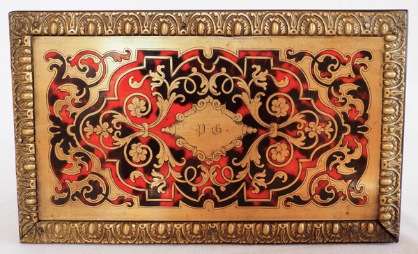 Vervelle Aîné: portavivande in intarsio di Boulle, XIX secolo, 1840-1850 ca.
