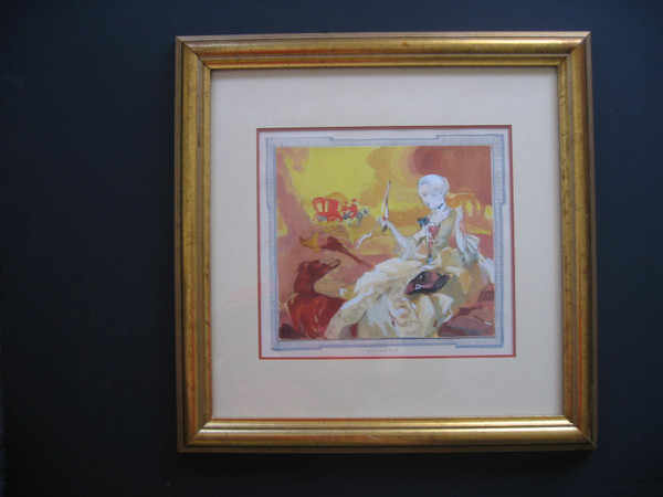 Chéri Hérouard 4 gouaches 
