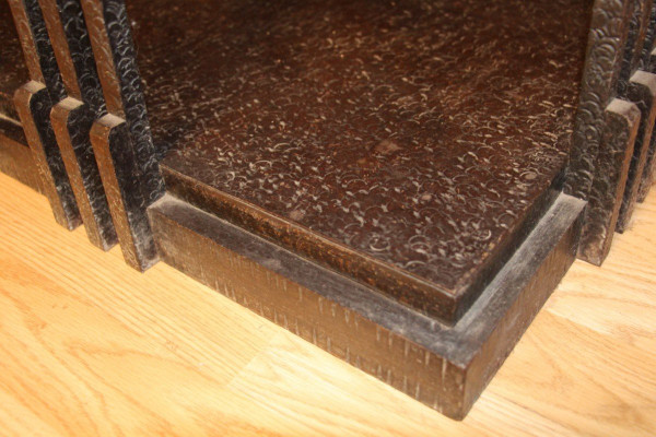 Table Basse Ou Console En Fer Forgé Art Déco Attribué A Edgar Brandt