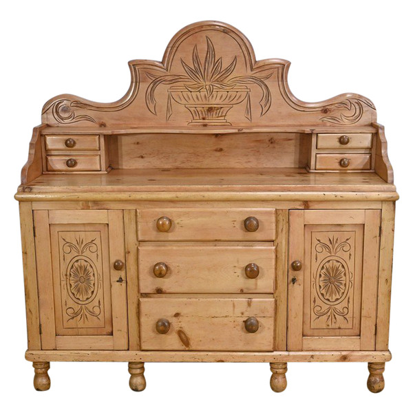 Pine sideboard enfilade, Wales - 1920