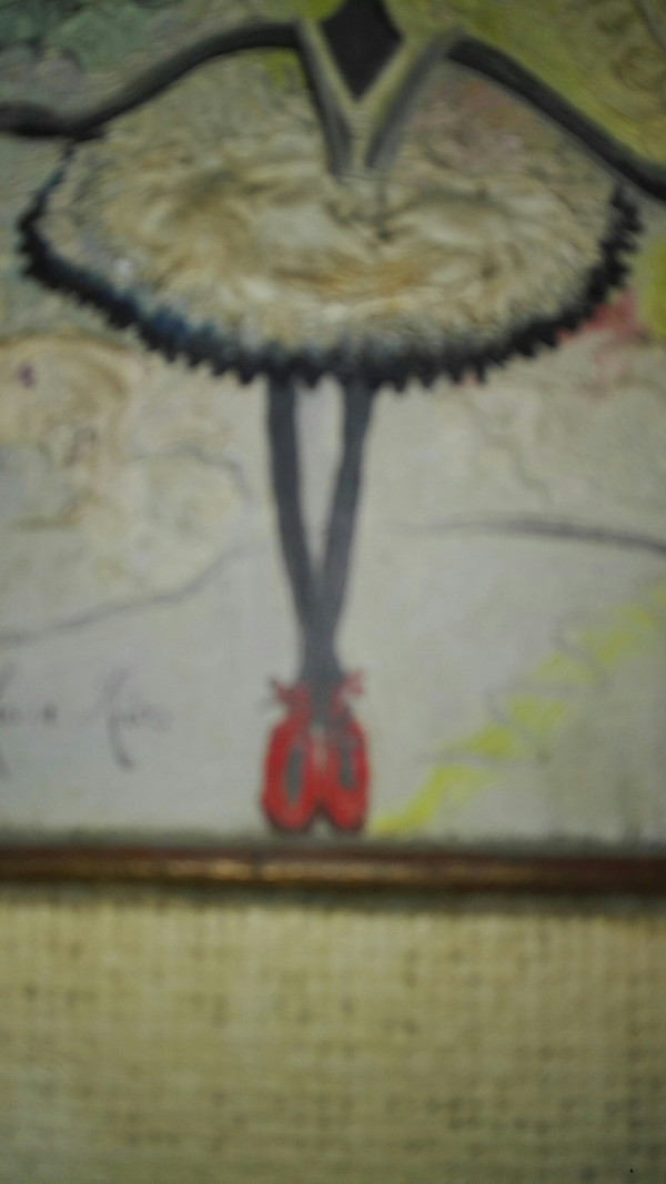 Art Cubain Maria Luisa RIOS petit tableau une petite fille 