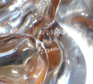 crystal lamp signed Schneider France year 60