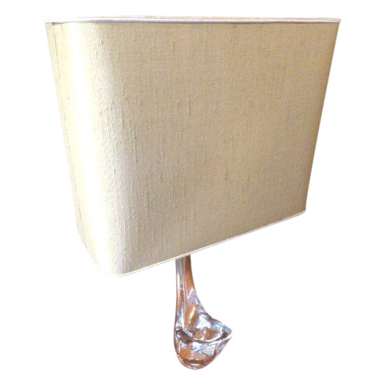 crystal lamp signed Schneider France year 60