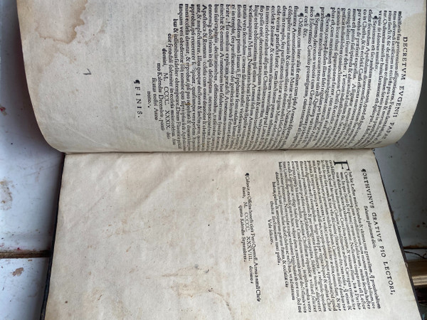 RARE und wichtiges großes BUCH DER EISZEIT" RENAISSANCE "GENERALKONZIL Gedruckt in Köln im Jahr 1538