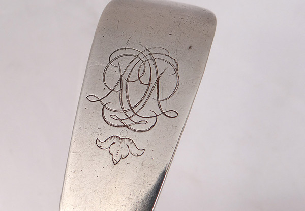 Cuillère à Ragoût Argent Massif Fermiers Généraux Bayonne 190gr XVIIIème