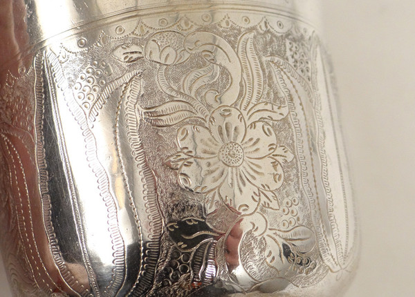 Piedouche in argento Fermiers Généraux Orléans Martin Lumière 135gr 18è