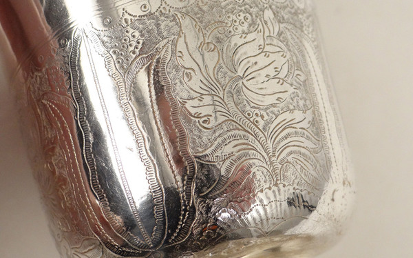 Piedouche in argento Fermiers Généraux Orléans Martin Lumière 135gr 18è