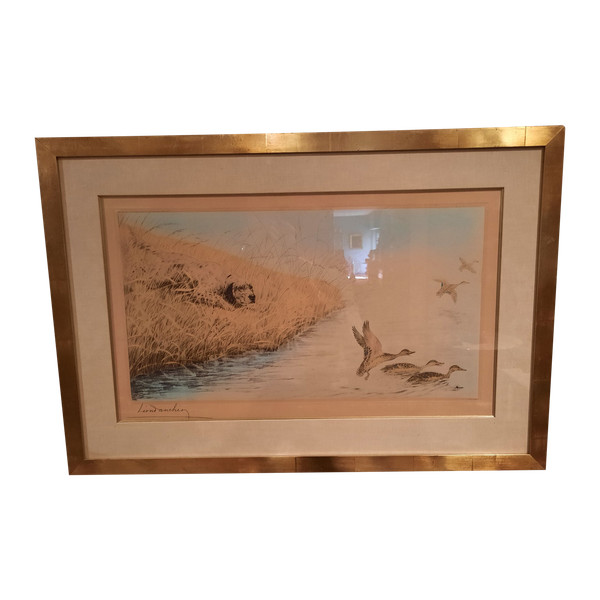 Engraving signed Léon Danchin.