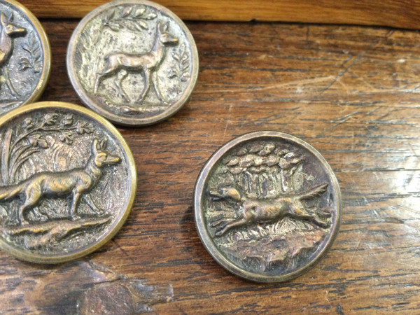 5 Knöpfe für die Jagd