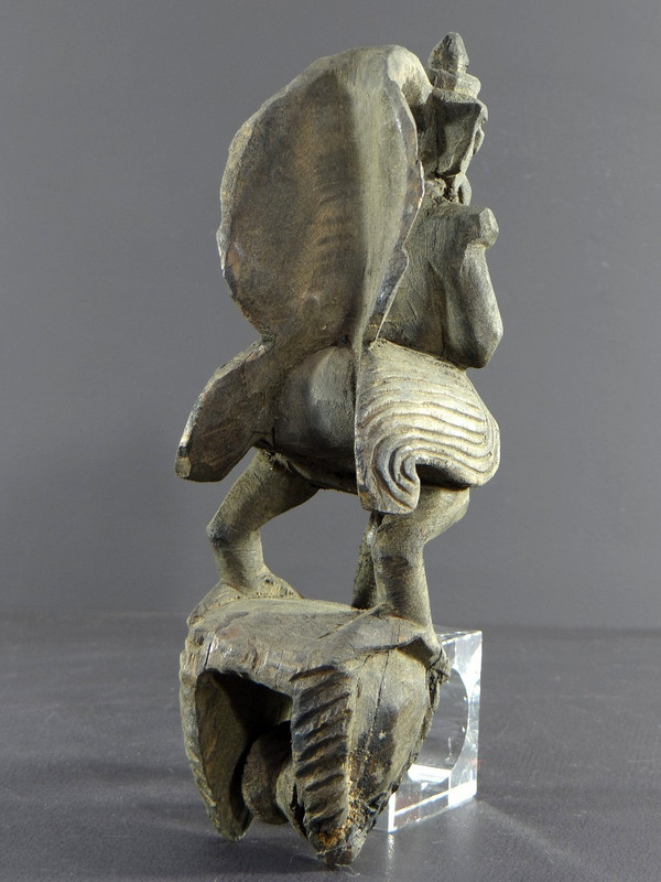 Burma, Mid-20th Century, Carved Garuda Loom Pulley.