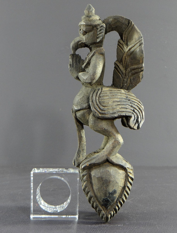 Burma, Mid-20th Century, Carved Garuda Loom Pulley.