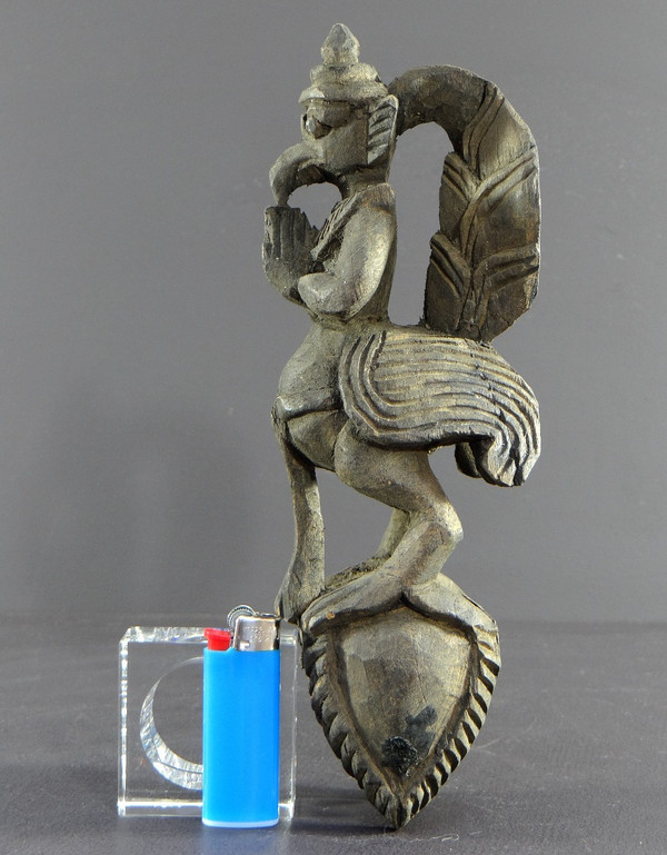 Burma, Mid-20th Century, Carved Garuda Loom Pulley.