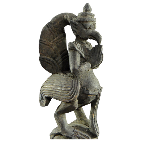 Burma, Mid-20th Century, Carved Garuda Loom Pulley.