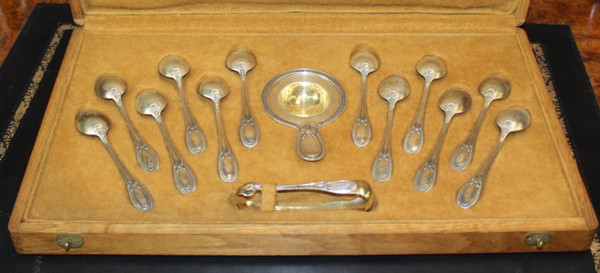 Massive Silver Tea Service About 1900
