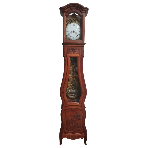 Provençal Comtoise clock in walnut