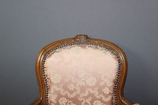 Fauteuil d'époque Louis XV En Hêtre XVIII