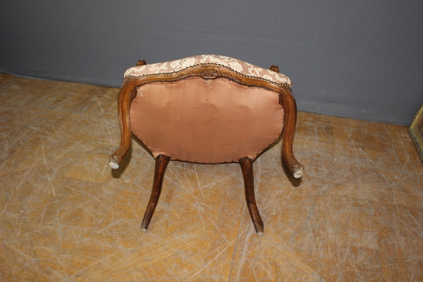 Fauteuil d'époque Louis XV En Hêtre XVIII