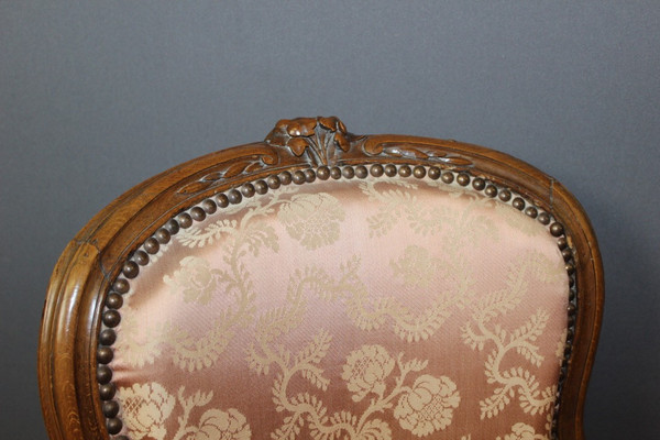 Fauteuil d'époque Louis XV En Hêtre XVIII