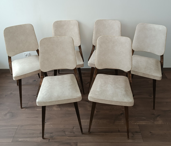 Set of 6 1960 design chairs