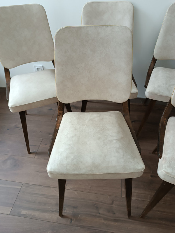 Set of 6 1960 design chairs