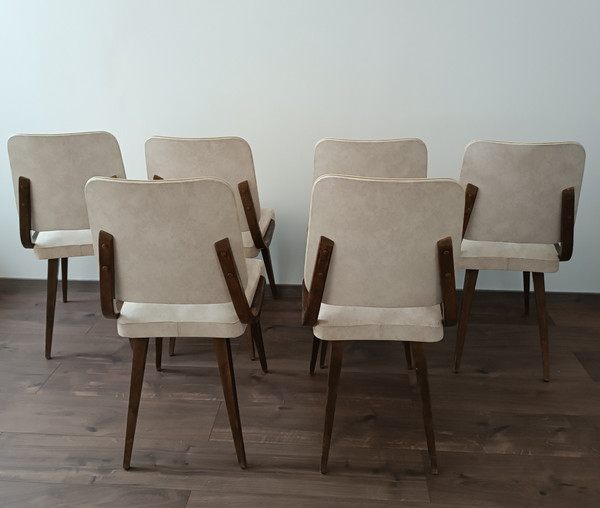 Set of 6 1960 design chairs
