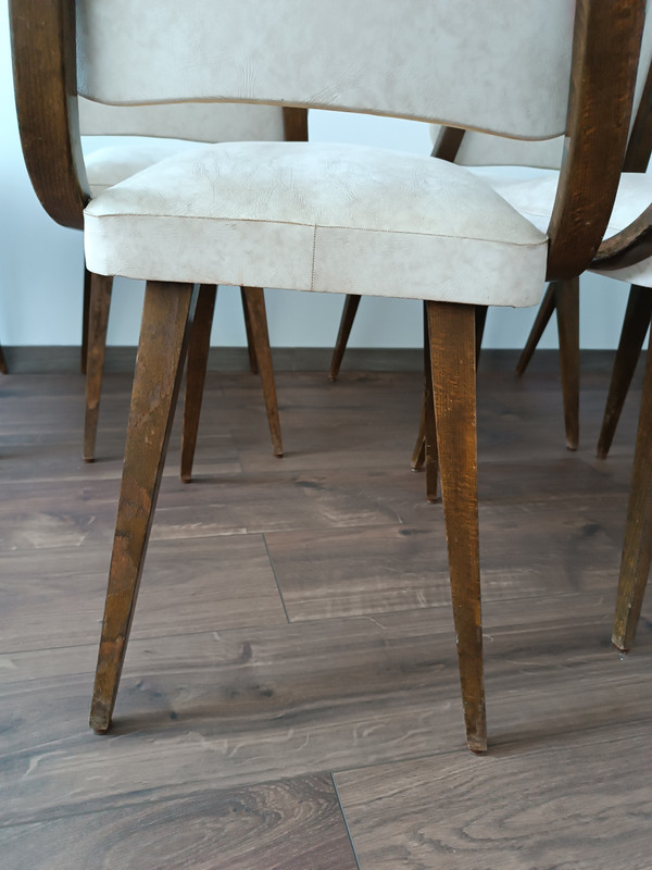 Set of 6 1960 design chairs