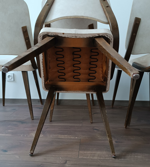 Set of 6 1960 design chairs