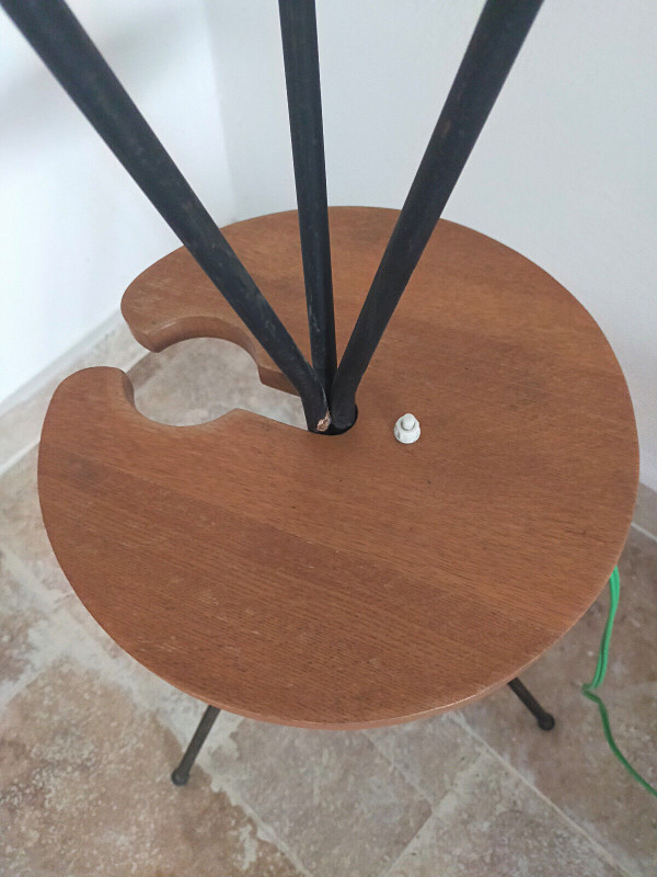 Lampadaire vintage tripode 1950