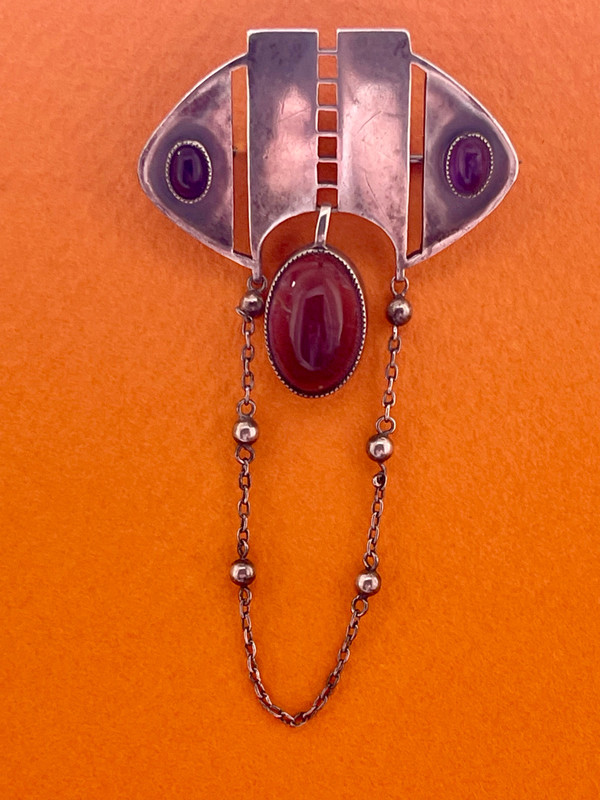 THEODOR FAHRNER, broche en argent, période jugendstil /art nouveau vers 1900