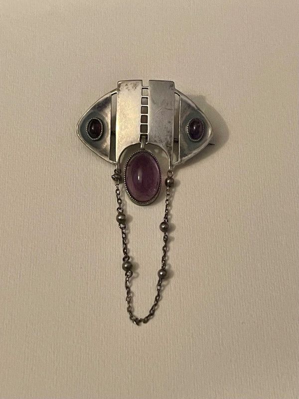 THEODOR FAHRNER, broche en argent, période jugendstil /art nouveau vers 1900