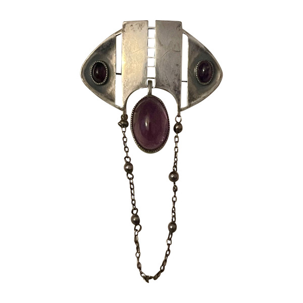 THEODOR FAHRNER, broche en argent, période jugendstil /art nouveau vers 1900