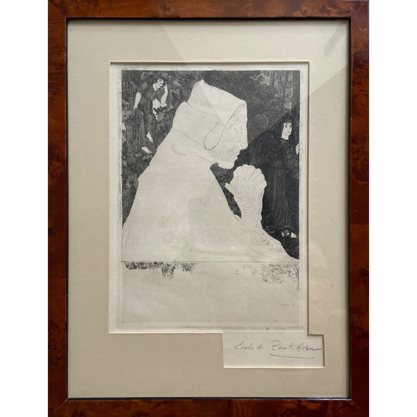 Femme en prière par Jean Vyboud