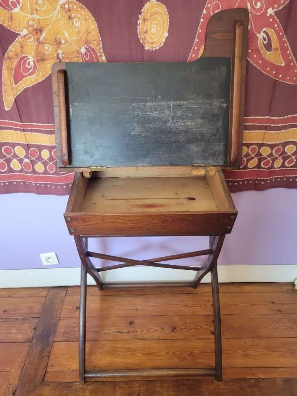 Folding military field officer's desk