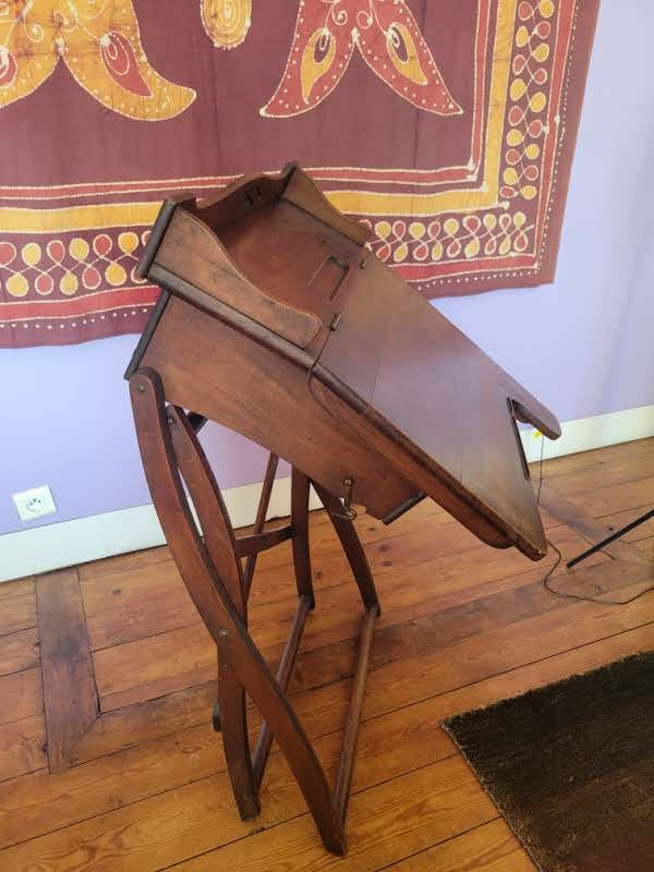Folding military field officer's desk