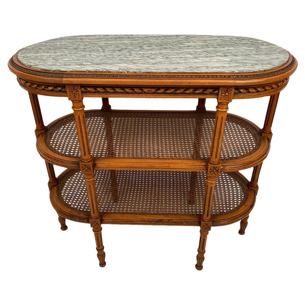 Louis XVI three-shelf sideboard, circa 1900