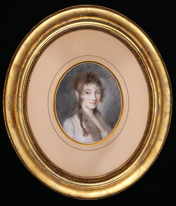 Early 19th century FRENCH school, Portrait of a young woman