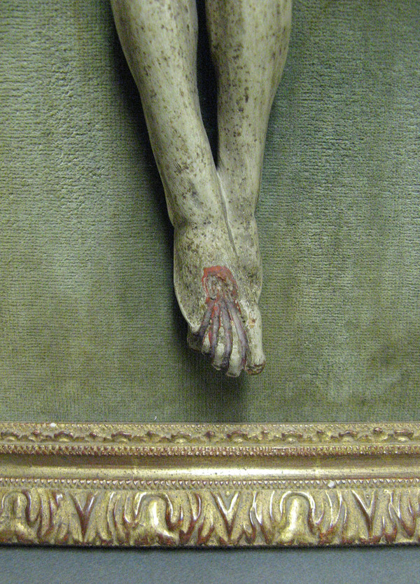 Christ in polychrome carved wood, 18th century